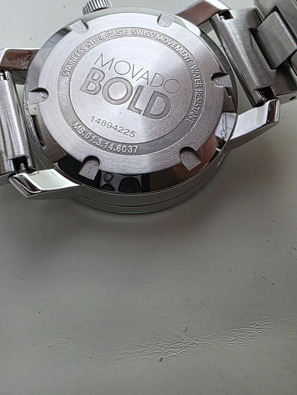 Movado Men's Stainless Steel Black Dial Museum Watch 36mm